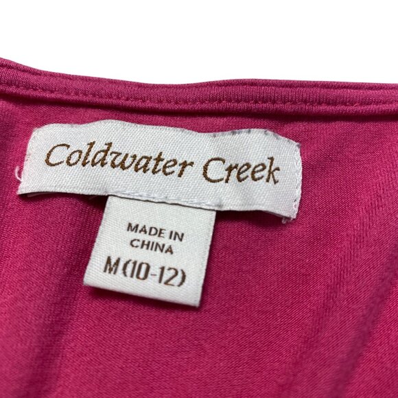 Coldwater Creek‎ Sleeveless Floral Embroidered Top M Picnic Fun Career - Picture 4 of 9